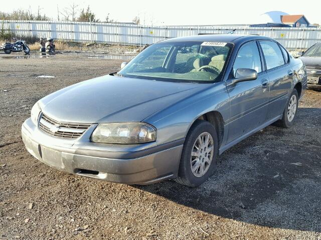 2G1WF52E859159224 - 2005 CHEVROLET IMPALA TAN photo 2