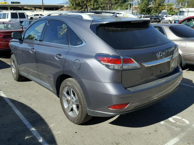 2T2ZK1BAXDC106492 - 2013 LEXUS RX 350 CHARCOAL photo 3