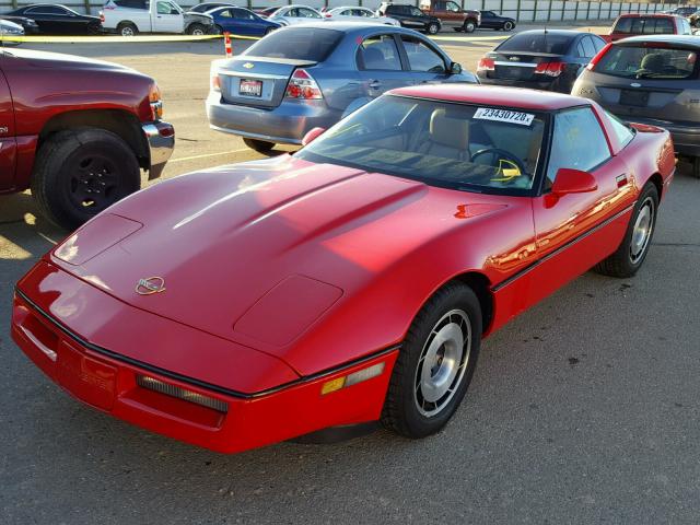 1G1AY0788E5145525 - 1984 CHEVROLET CORVETTE RED photo 2