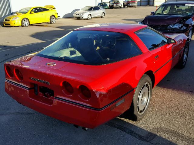 1G1AY0788E5145525 - 1984 CHEVROLET CORVETTE RED photo 4