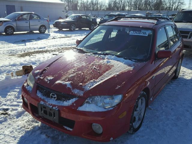 JM1BJ245X31112326 - 2003 MAZDA PROTEGE PR RED photo 2