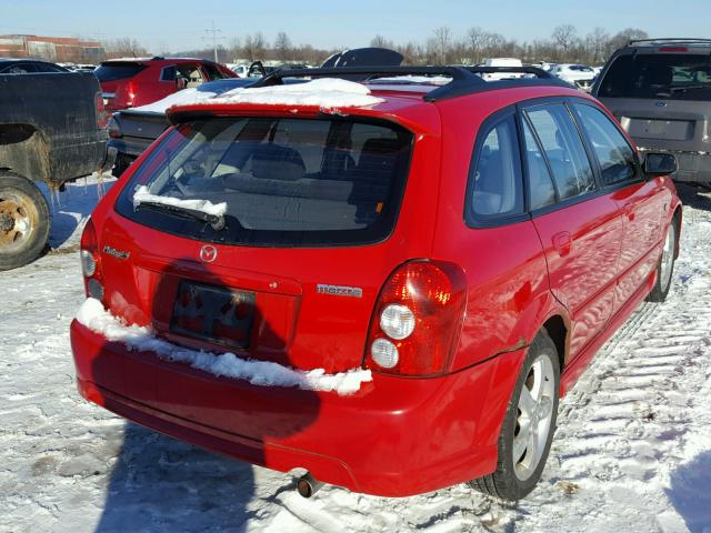 JM1BJ245X31112326 - 2003 MAZDA PROTEGE PR RED photo 4