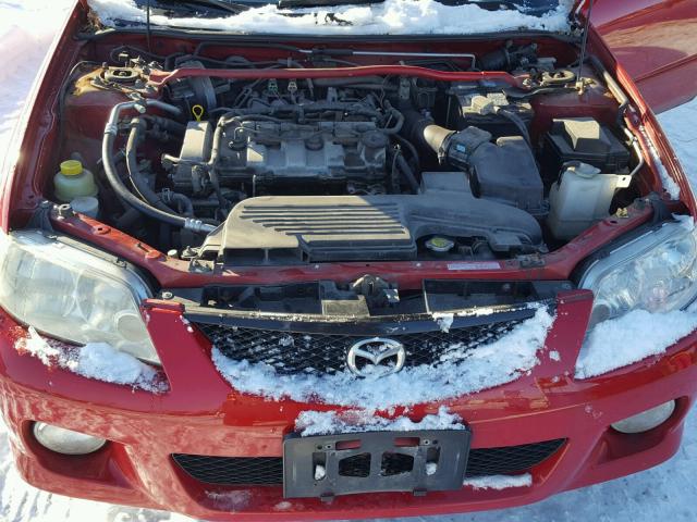 JM1BJ245X31112326 - 2003 MAZDA PROTEGE PR RED photo 7