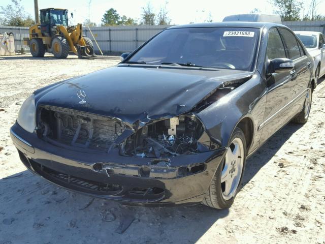 WDBNG70J14A397526 - 2004 MERCEDES-BENZ S 430 BLACK photo 2