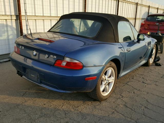 4USCH9344YLF85438 - 2000 BMW Z3 2.3 BLUE photo 4