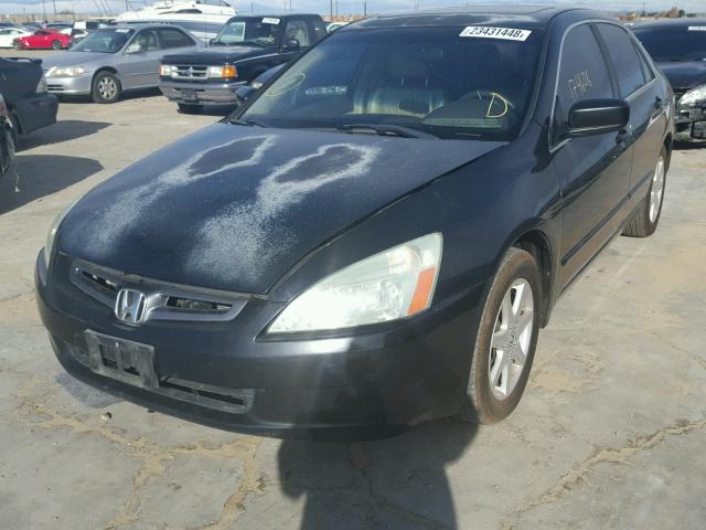 1HGCM66564A080963 - 2004 HONDA ACCORD EX BLACK photo 2