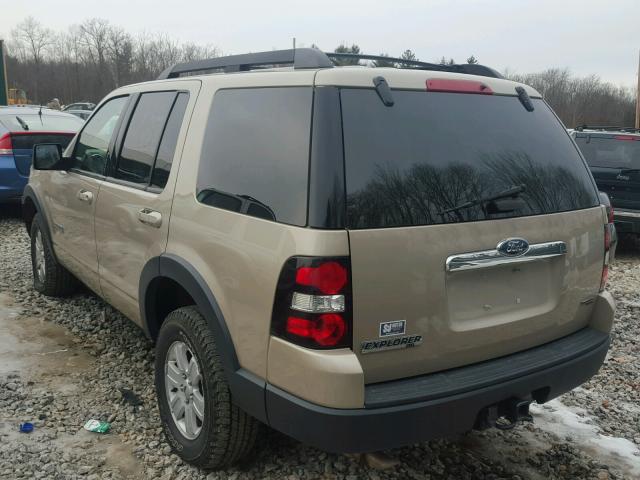 1FMEU73E57UB03441 - 2007 FORD EXPLORER X GOLD photo 3