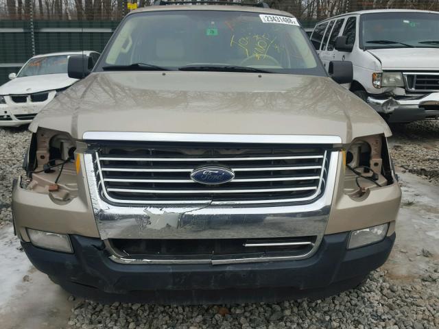 1FMEU73E57UB03441 - 2007 FORD EXPLORER X GOLD photo 9