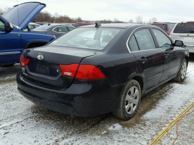 KNAGG4A82A5393653 - 2010 KIA OPTIMA LX BLACK photo 4