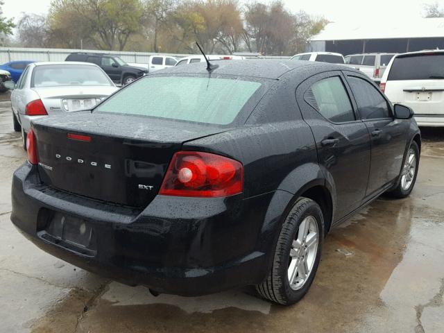 1C3CDZCB4CN290340 - 2012 DODGE AVENGER SX BLACK photo 4