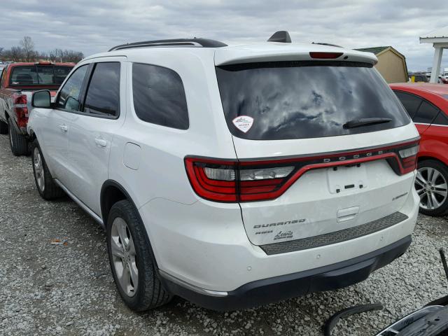 1C4RDJDG4FC729702 - 2015 DODGE DURANGO LI WHITE photo 3