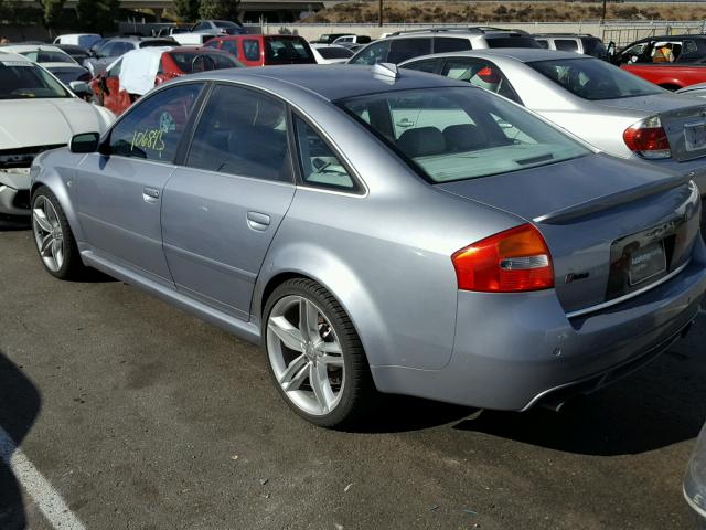 WUAPV64B43N904751 - 2003 AUDI RS6 GRAY photo 3