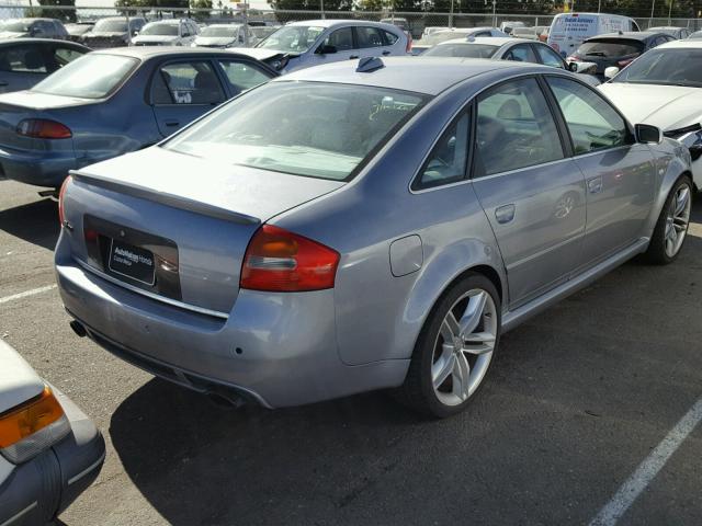 WUAPV64B43N904751 - 2003 AUDI RS6 GRAY photo 4