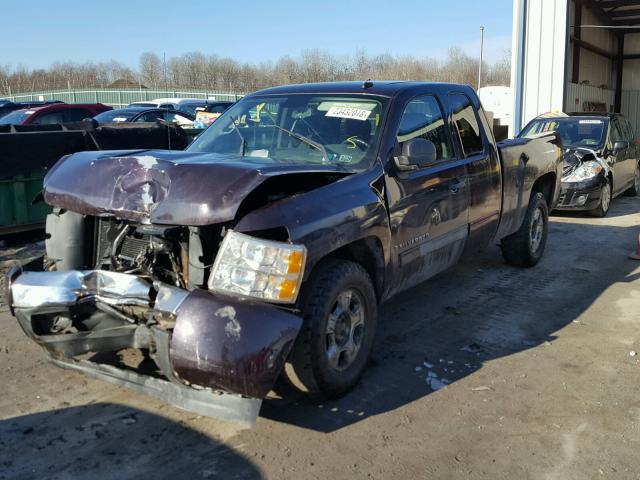 2GCEK290891121357 - 2009 CHEVROLET SILVERADO MAROON photo 2