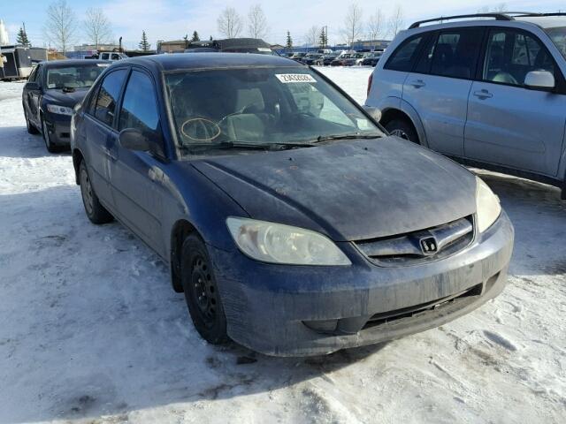 2HGES16335H004572 - 2005 HONDA CIVIC DX V BLUE photo 1