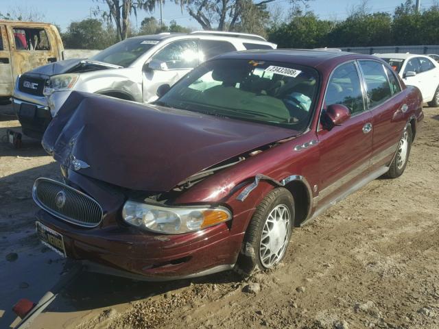 1G4HR54K41U204291 - 2001 BUICK LESABRE LI MAROON photo 2