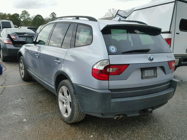 WBXPA93414WA63065 - 2004 BMW X3 3.0I BLUE photo 3