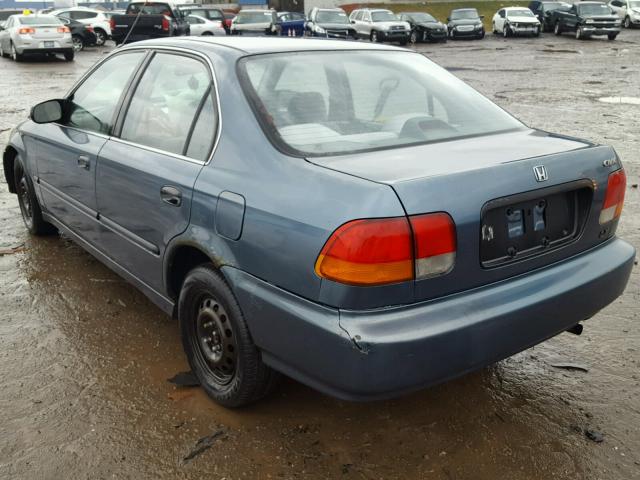 1HGEJ6671TL044538 - 1996 HONDA CIVIC LX BLUE photo 3