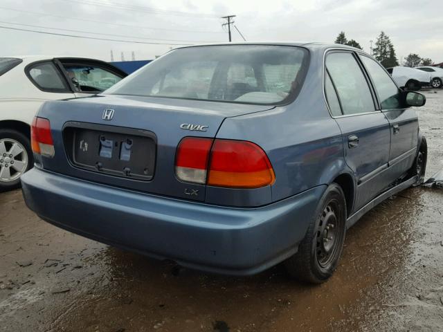 1HGEJ6671TL044538 - 1996 HONDA CIVIC LX BLUE photo 4