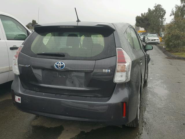 JTDZN3EU3GJ053446 - 2016 TOYOTA PRIUS V CHARCOAL photo 4