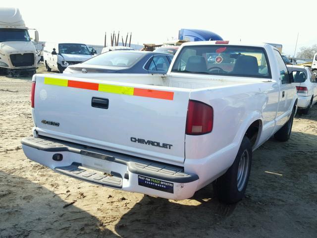 1GCCS14W61K109970 - 2001 CHEVROLET S TRUCK S1 WHITE photo 4