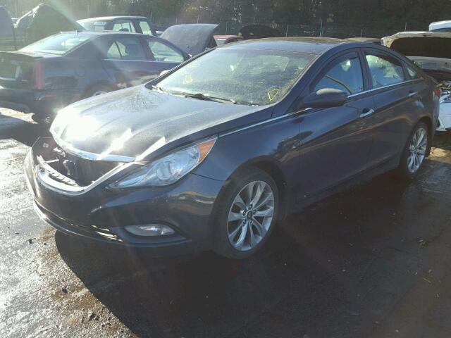 5NPEC4AC9DH792350 - 2013 HYUNDAI SONATA SE BLUE photo 2