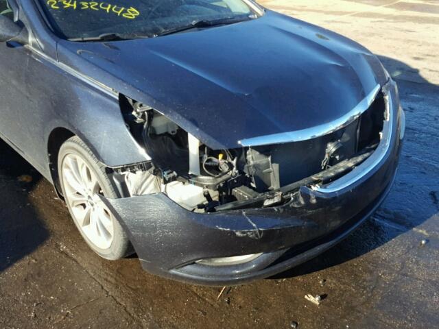 5NPEC4AC9DH792350 - 2013 HYUNDAI SONATA SE BLUE photo 9