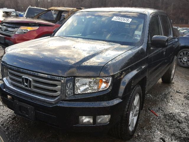 5FPYK1F55CB003897 - 2012 HONDA RIDGELINE BLACK photo 2