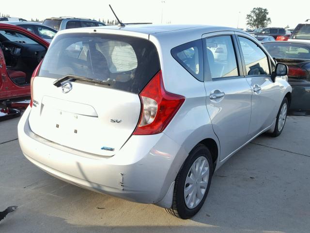 3N1CE2CP1EL396701 - 2014 NISSAN VERSA NOTE SILVER photo 4