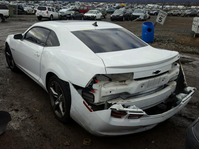 2G1FK1EJ1B9107572 - 2011 CHEVROLET CAMARO 2SS WHITE photo 3