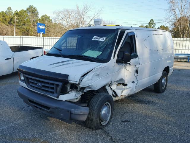 1FTNE24L06HA47479 - 2006 FORD ECONOLINE WHITE photo 2