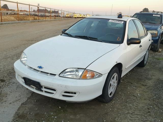 1G1JF524X17109955 - 2001 CHEVROLET CAVALIER L WHITE photo 2