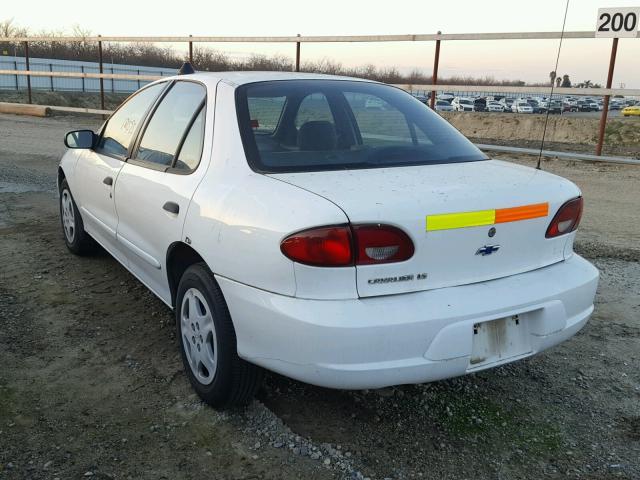 1G1JF524X17109955 - 2001 CHEVROLET CAVALIER L WHITE photo 3