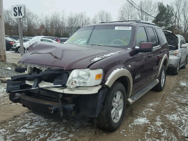 1FMEU74EX7UA63355 - 2007 FORD EXPLORER E MAROON photo 2