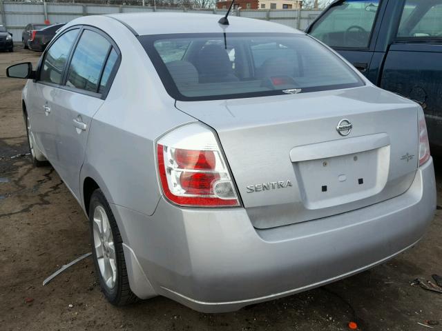 3N1AB61E68L761287 - 2008 NISSAN SENTRA 2.0 SILVER photo 3