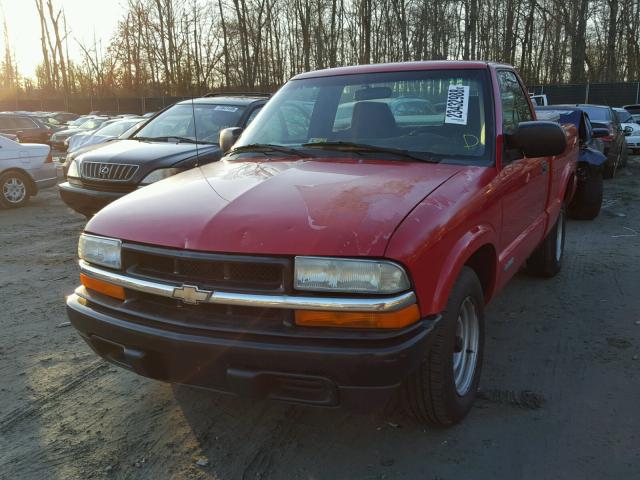 1GCCS14591K106388 - 2001 CHEVROLET S TRUCK S1 RED photo 2