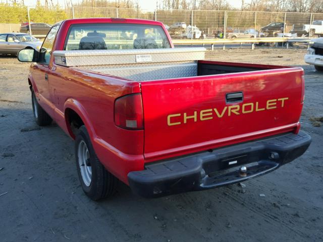 1GCCS14591K106388 - 2001 CHEVROLET S TRUCK S1 RED photo 3