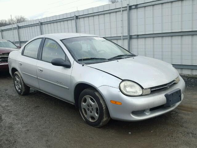 1B3AS46C61D283670 - 2001 DODGE NEON SE SILVER photo 1