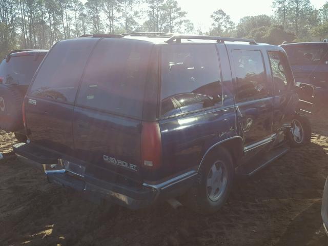 1GNEC13R6WJ317949 - 1998 CHEVROLET TAHOE C150 BLUE photo 4