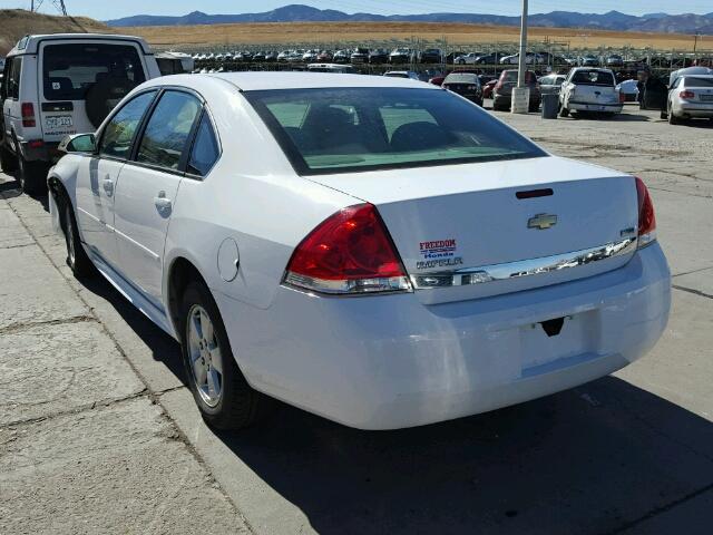 2G1WF5EKXB1142484 - 2011 CHEVROLET IMPALA WHITE photo 3