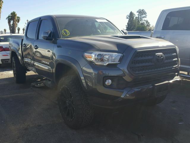 3TMAZ5CN0GM009741 - 2016 TOYOTA TACOMA DOU GRAY photo 1