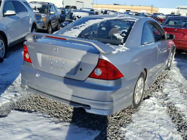 1HGEM22965L806143 - 2005 HONDA CIVIC EX ვერცხლისფერი ფოტო 4