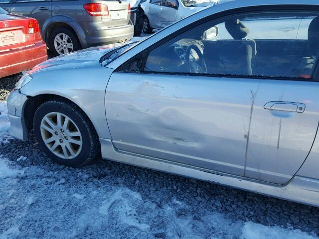 1HGEM22965L806143 - 2005 HONDA CIVIC EX ვერცხლისფერი ფოტო 9
