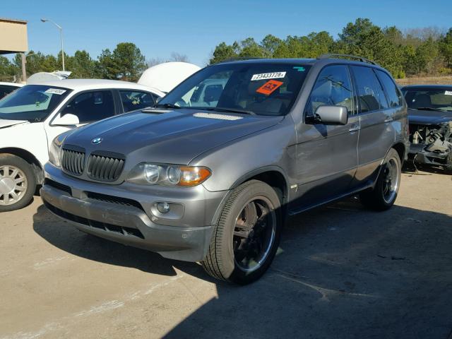 5UXFB53545LV19632 - 2005 BMW X5 4.4I GRAY photo 2