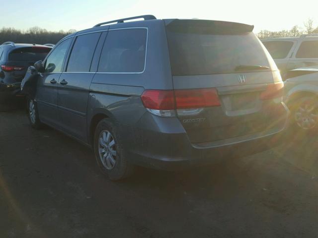 5FNRL3H74AB010390 - 2010 HONDA ODYSSEY EX GRAY photo 3