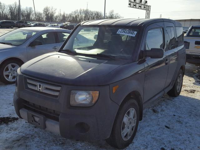 5J6YH28377L010985 - 2007 HONDA ELEMENT LX BLACK photo 2