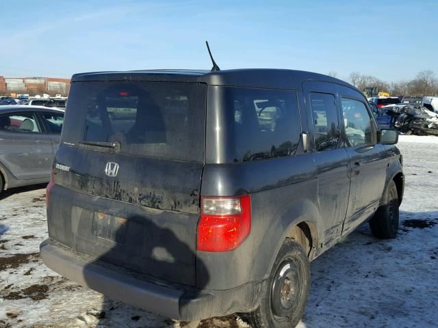 5J6YH28377L010985 - 2007 HONDA ELEMENT LX BLACK photo 4