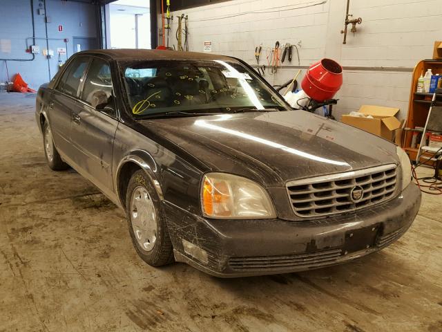 1G6KE57YX2U242053 - 2002 CADILLAC DEVILLE DH BLACK photo 1