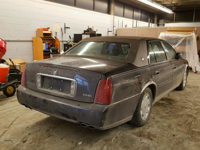 1G6KE57YX2U242053 - 2002 CADILLAC DEVILLE DH BLACK photo 4