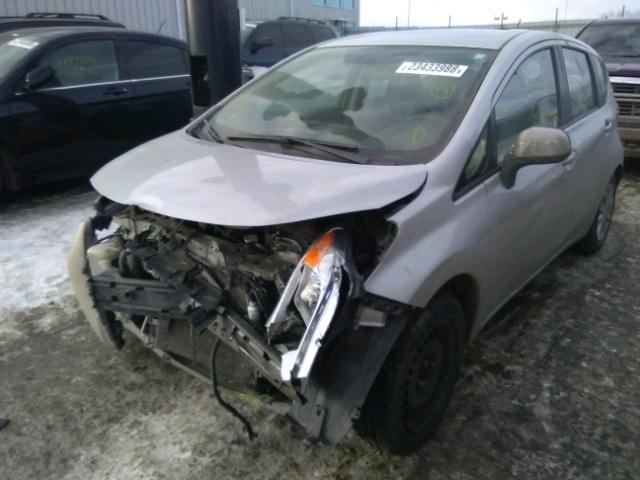 3N1CE2CP4EL385840 - 2014 NISSAN VERSA NOTE SILVER photo 2